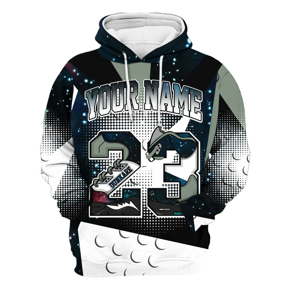 Hoodie To Match Air Foamposite One Galaxy - Poly Custom Name Number 23 5s All Over Print