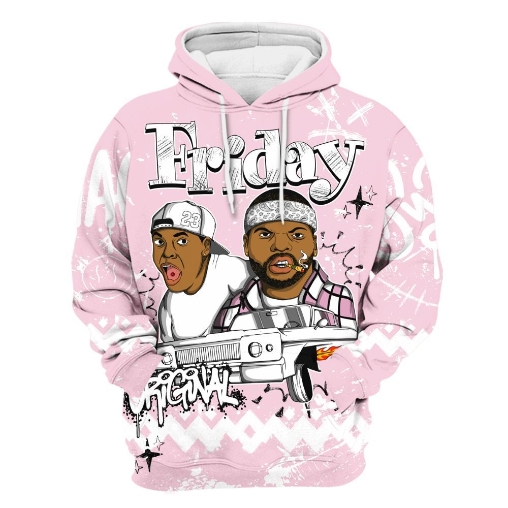Hoodie To Match Orchid 4s - Friday Sneaker Crayon All Over Print
