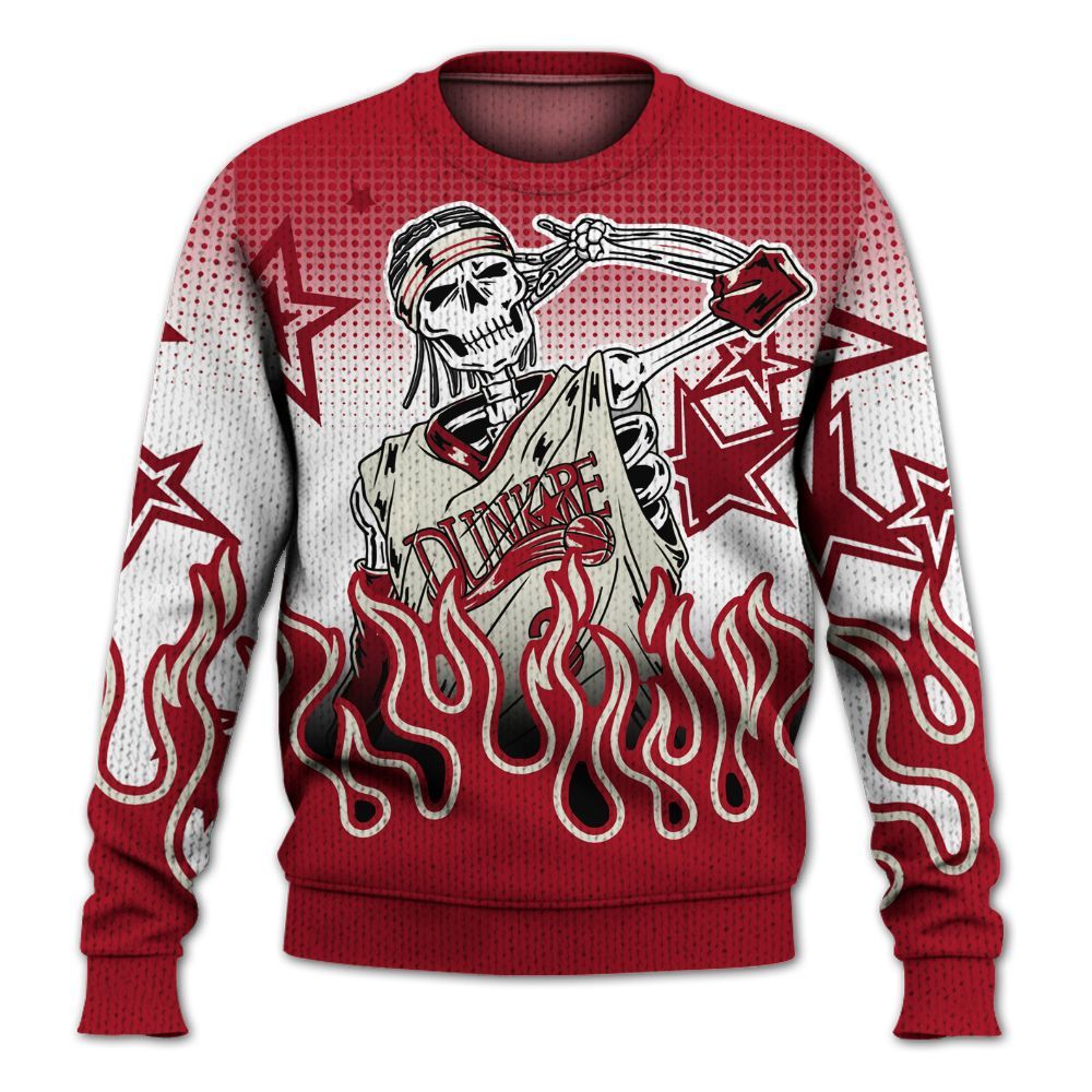 Knitted Sweater To Match 2025 High OG Cinnabar 1s - Allen Answer Unique Fire Custom Name
