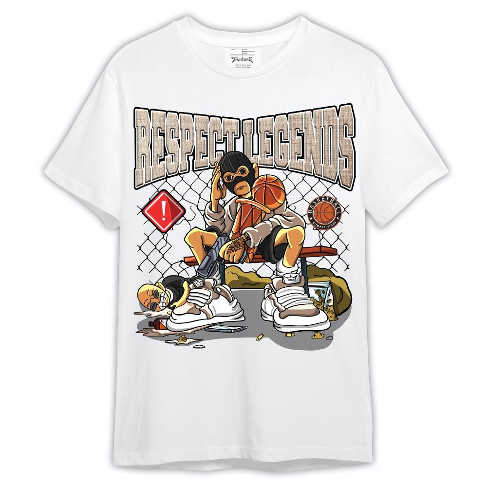 Shirt To Match OG Latte 1s - Respect Legends Basketball Shirt Outfit 1005 TCD