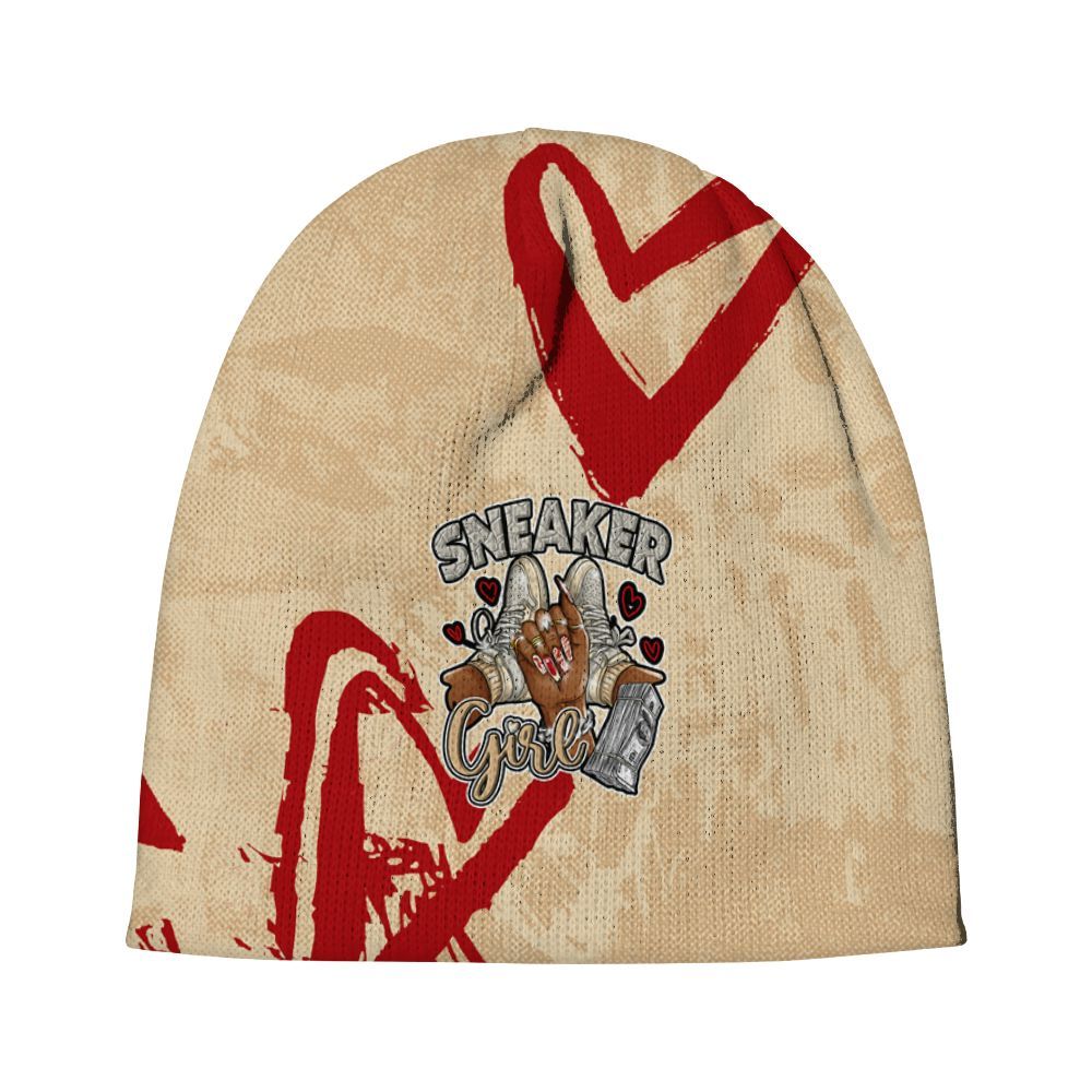 Beanie Hat To Match Dunk Low Strawberry Waffle - Sneakerz Girlz Heart Grunge Graphic