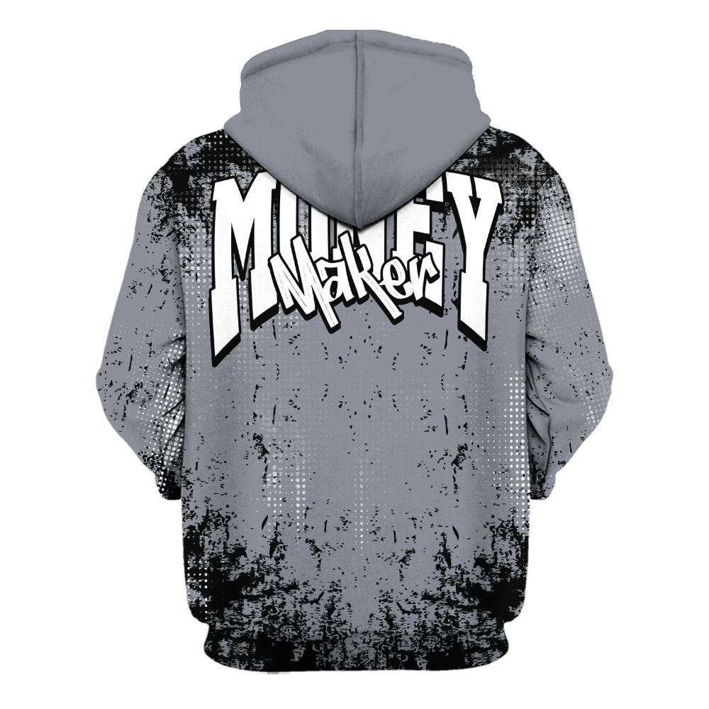 Hoodie To Match Retro Black Flint 13s - Move In Silence Money Street Retro All Over Print