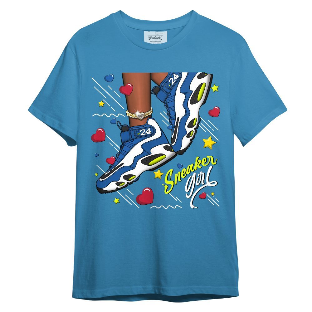 Shirt To Match Griffey Max 1 Varsity Royal - SNEAKER Girl Heart Flying Graphic