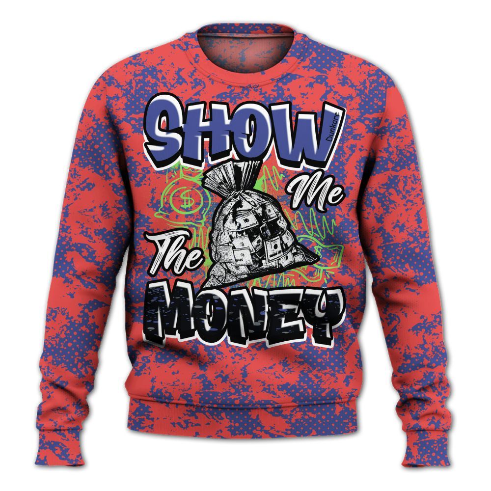 Sweatshirt To Match KD 4 Nerf - Show Me The Money Retro All Over Print