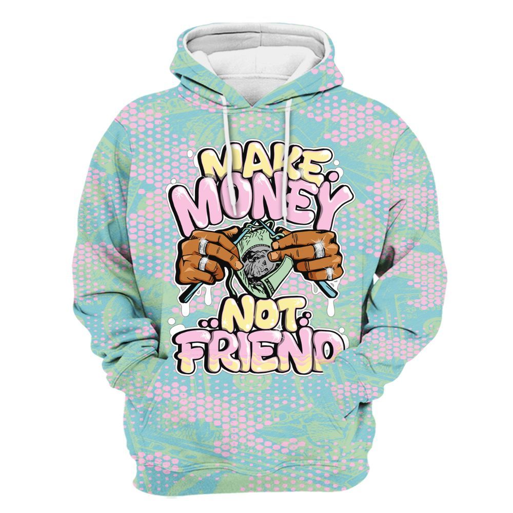 Hoodie To Match SB Dunk Low Visty - Make Moneys Not Friend Graphic Banknotes All Over Print