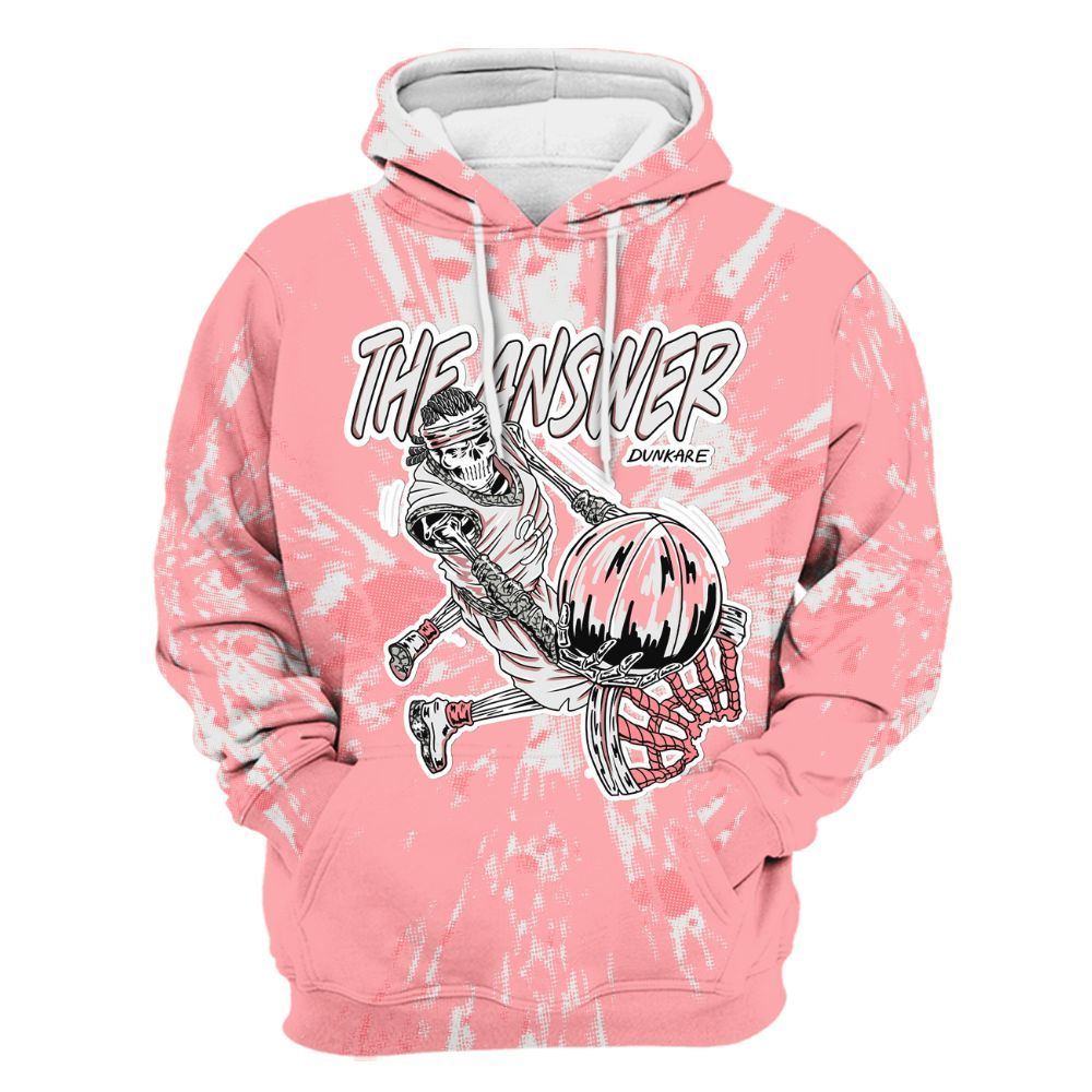 Hoodie To Match Retro Wings 3s - The Answer Skeleton Luxury All Over Print