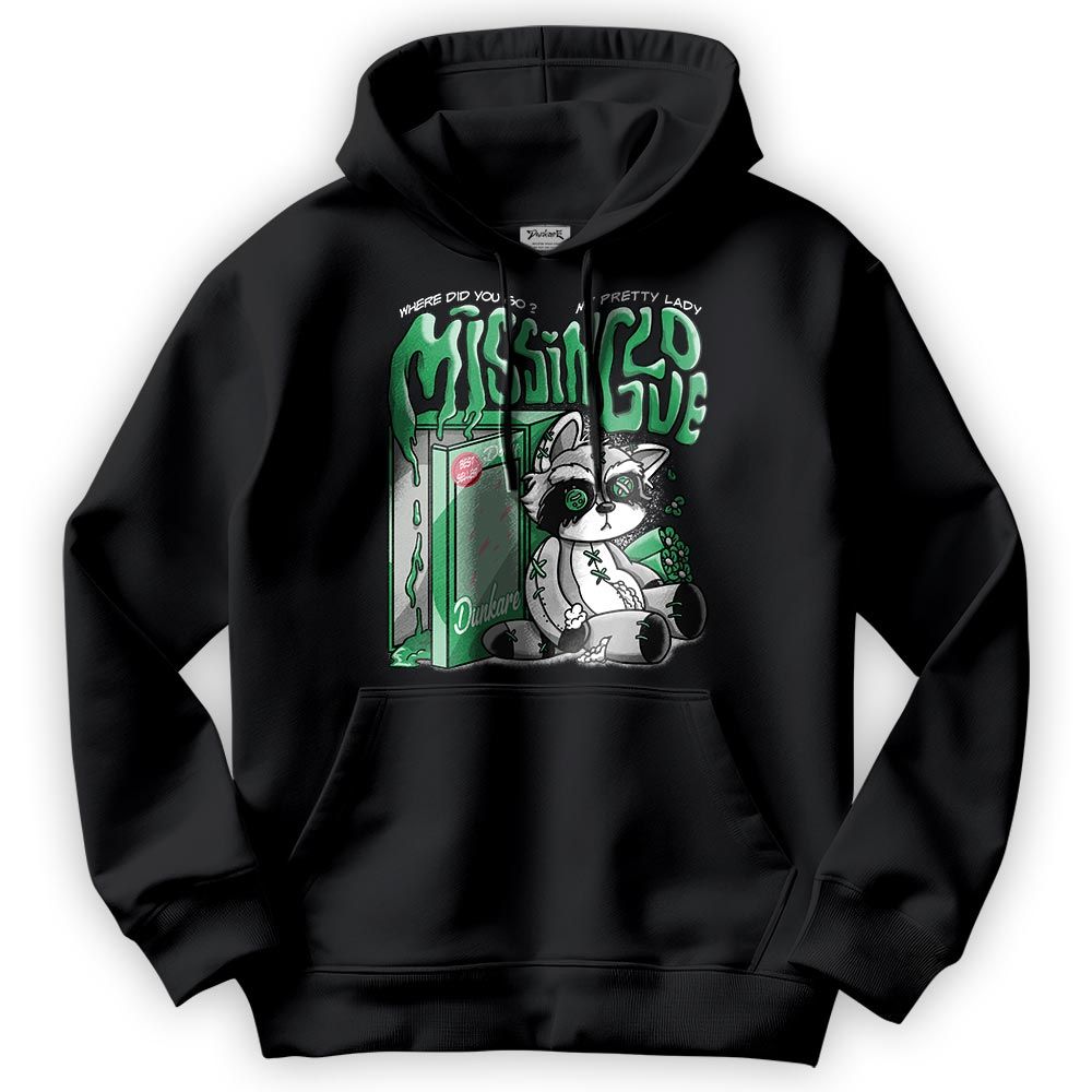 Sweatshirt To Match Hoodie Missing Love Raccoon, 3 Green Glow, To Match Sneaker Black Green Glow 3s DNY