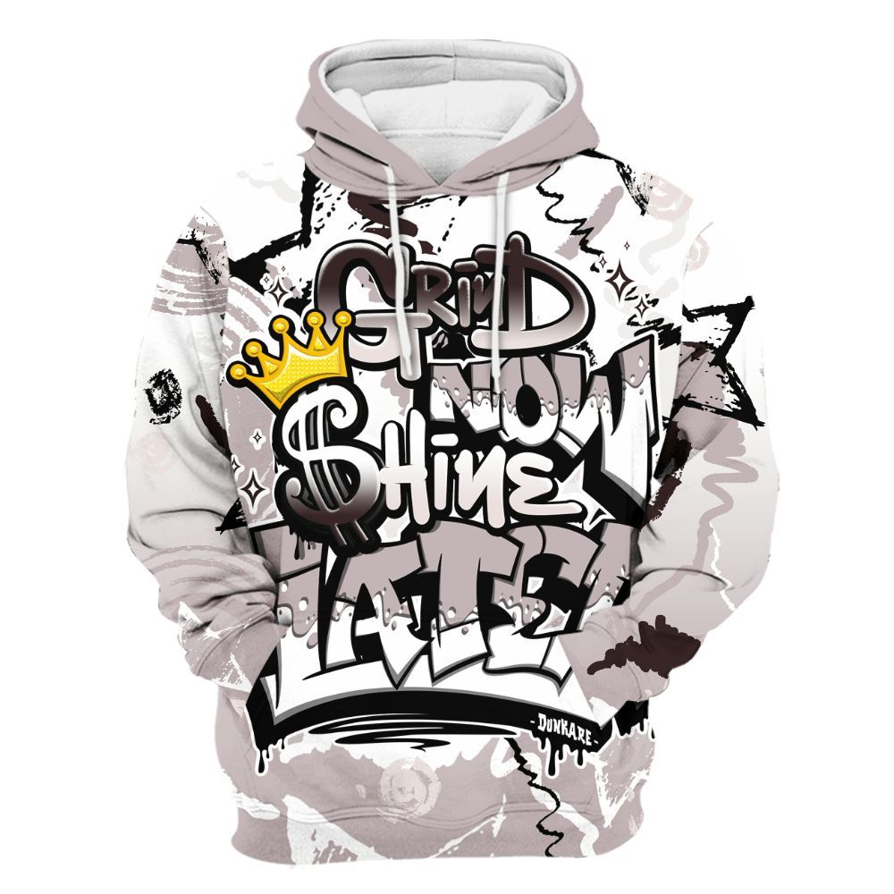 Hoodie To Match AMM Air Smokey Mauve 6s - Grind Shine Later Drip All Over Print