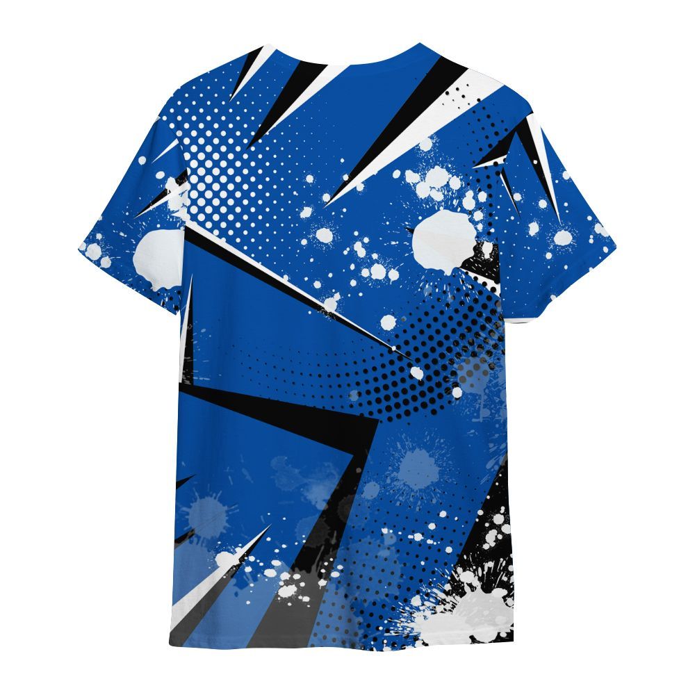 Shirt To Match Racer Blue 5s - Poly Trust No One Dripping All Over Print