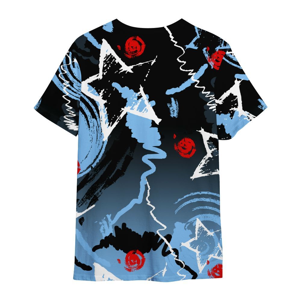 Shirt To Match University Blue 5s - Grind Shine Later Drip All Over Print