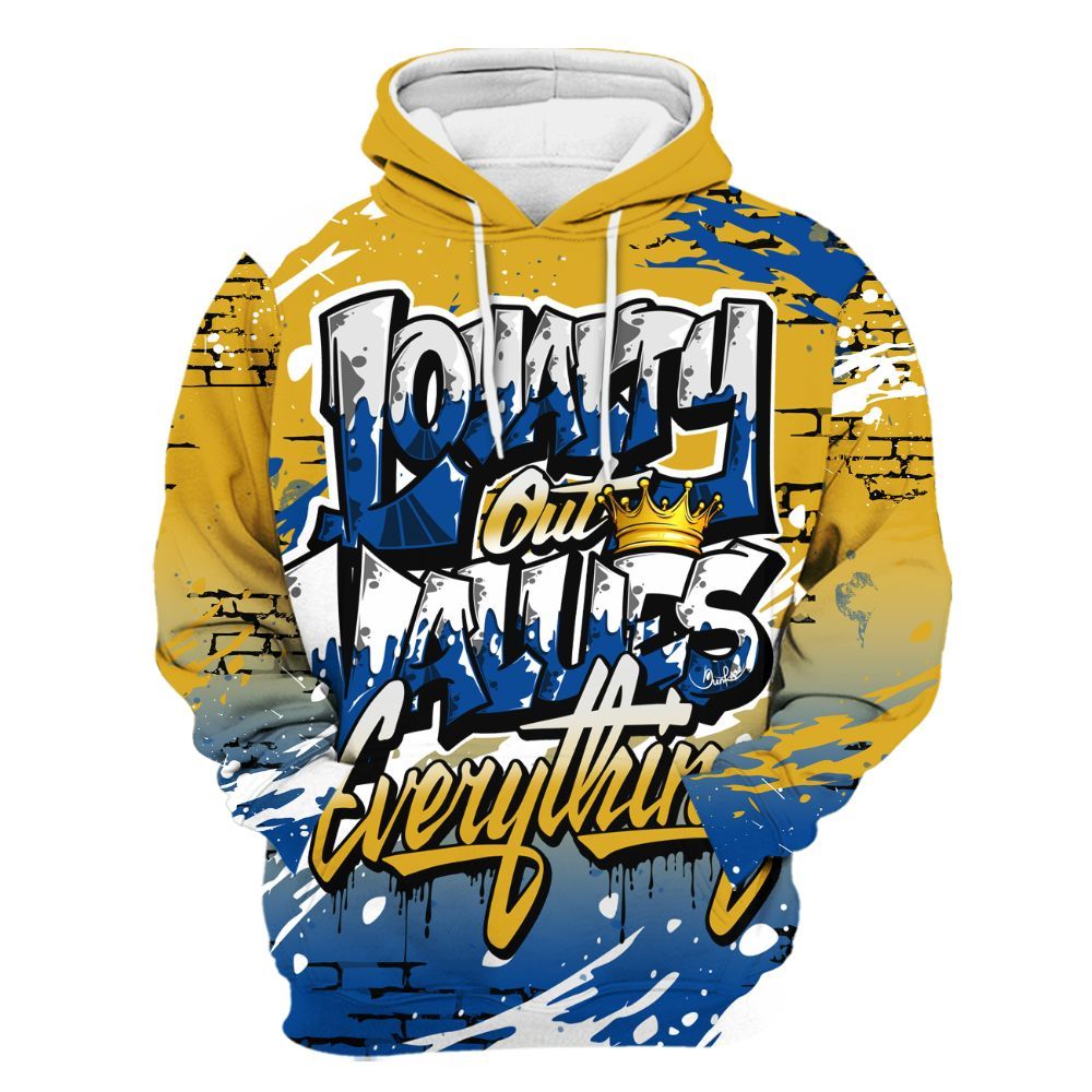Hoodie To Match High Laney 1s - Values Of Loyalty Drip All Over Print