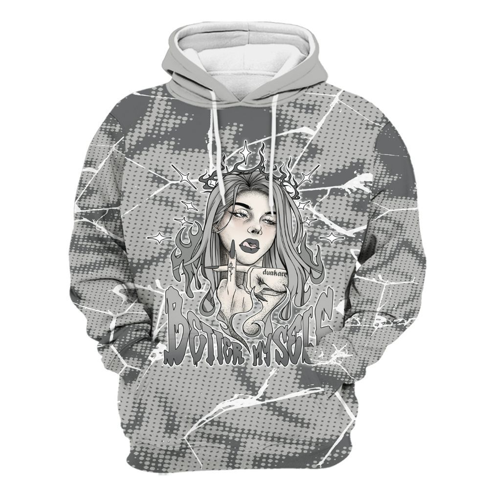 Hoodie To Match Paris Cement Grey 4s - My-Self Crack Unique All Over Print