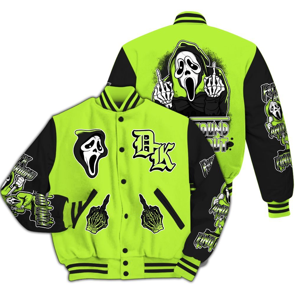 Varsity Jacket To Match Air Force 1 Low Dance Volt - F#CK And Find Out Graphic All Over Print