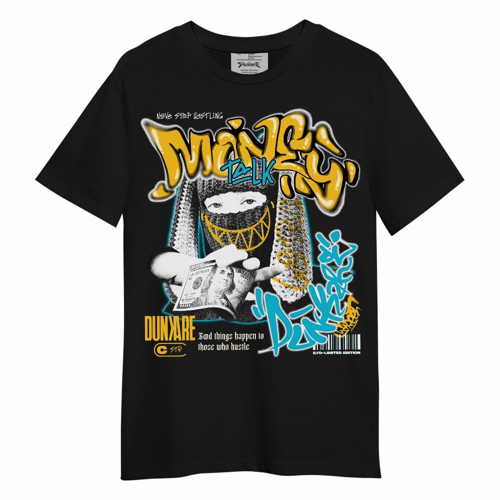 Shirt To Match Retro Aqua 5s - Money Talk Rap Unisex Shirt