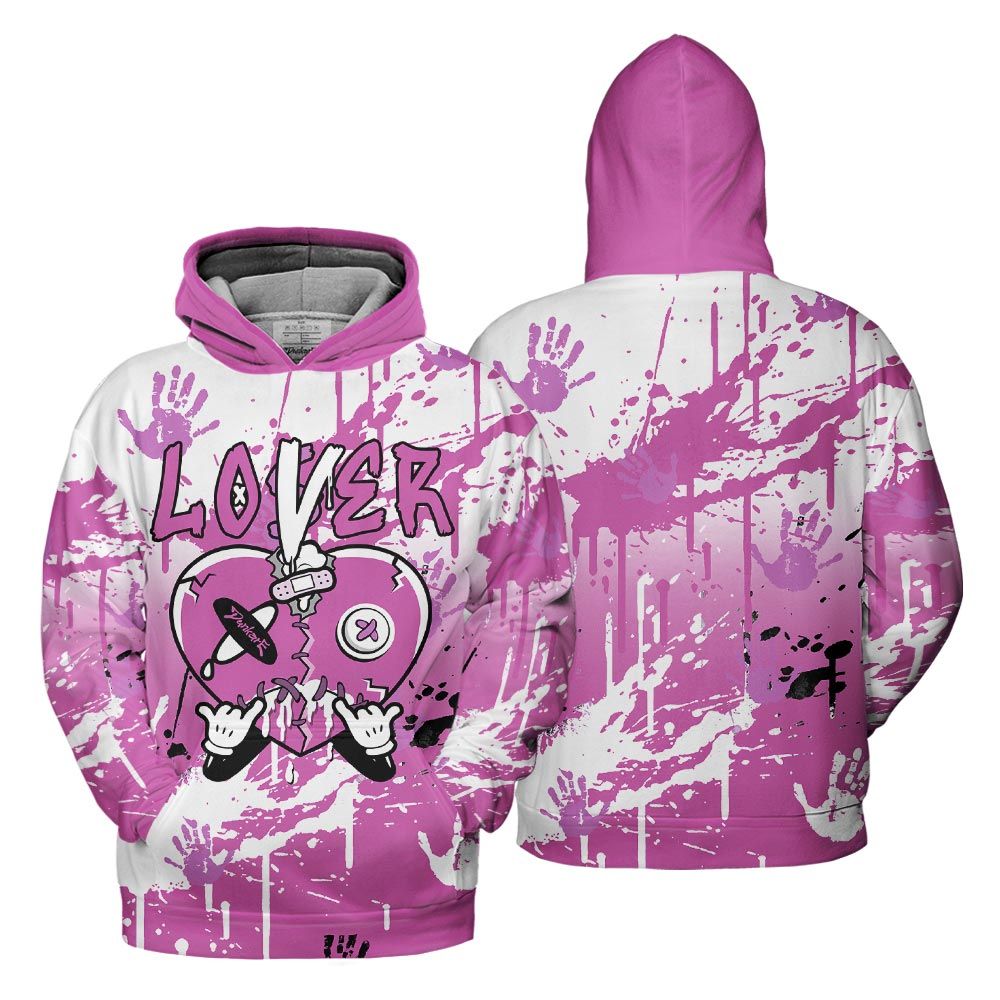 Hoodie To Match Hyper Violet 4s Hoodie, Loser Lover Drip Heart Hoodie Outfit 903 NCT