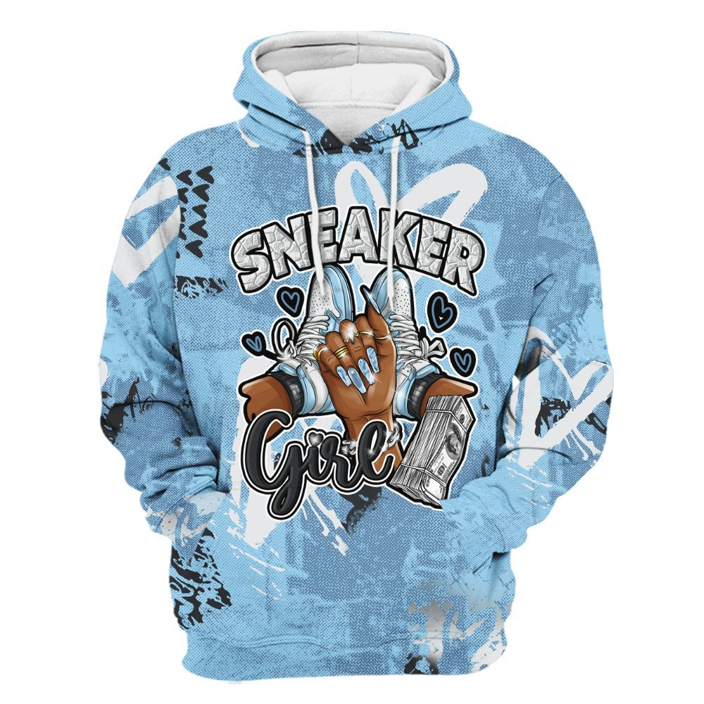 Hoodie To Match Legend Blue 11s - Sneakerz Girlz Heart Grunge All Over Print