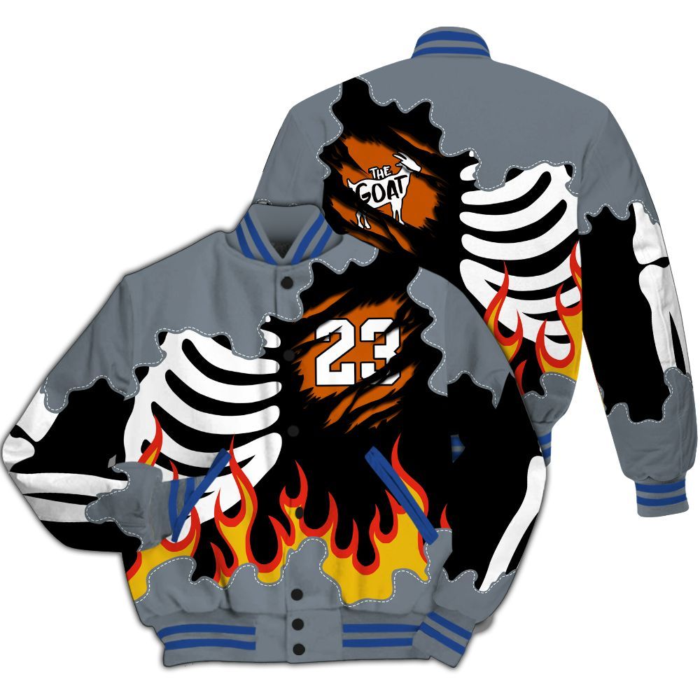 Varsity Jacket To Match RS-X GS League - Burning Skeleton 23 G.O.A.T All Over Print