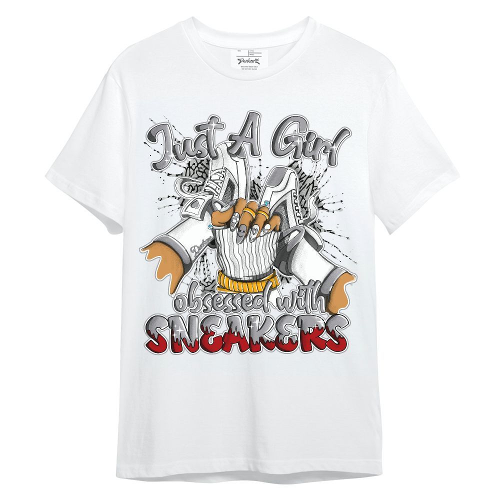 Shirt To Match Cement Grey 3s - Just A Girl Sneakers Unisex Shirt