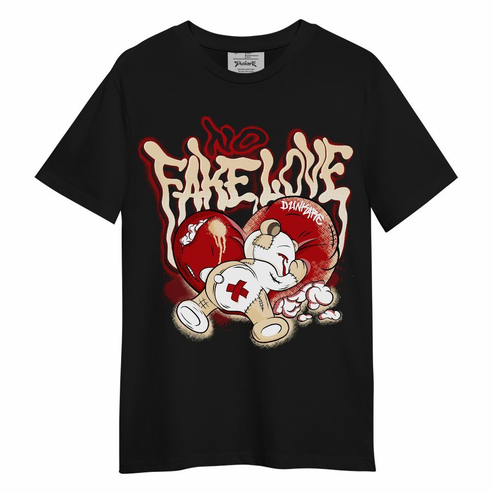 Shirt To Match Dunk Low Strawberry Waffle - No Fake Love Unisex Shirt