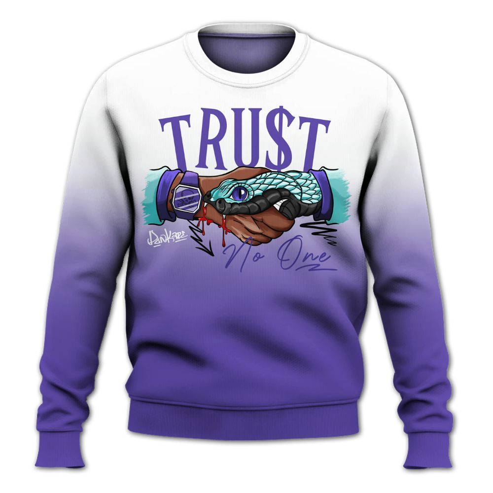 Sweatshirt To Match Low Hornets 1s - Snake Trust No One Drip All Over Print