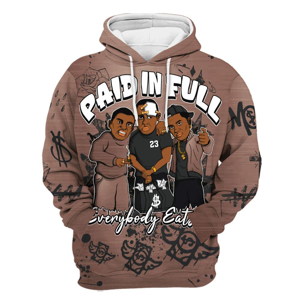 Hoodie To Match KD 4 Christmas - Everybody Paid In Full Crayon All Over Print