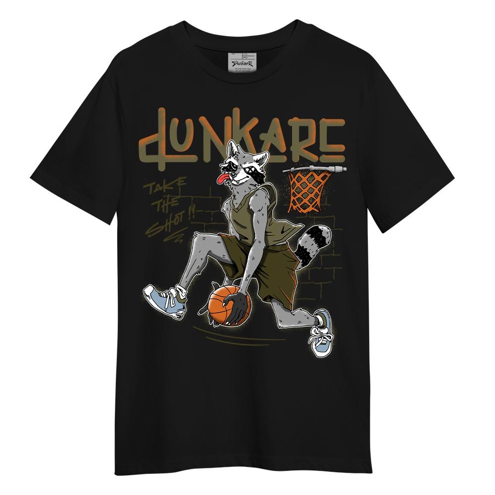 Shirt To Match Olive 5s T-- Basketball Raccoon T-Shirt Unisex