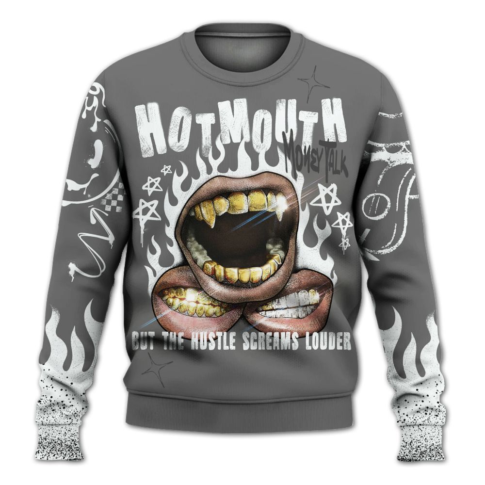 Sweatshirt To Match Retro Stealth 12s - Mouth Burning Street Style All Over Print
