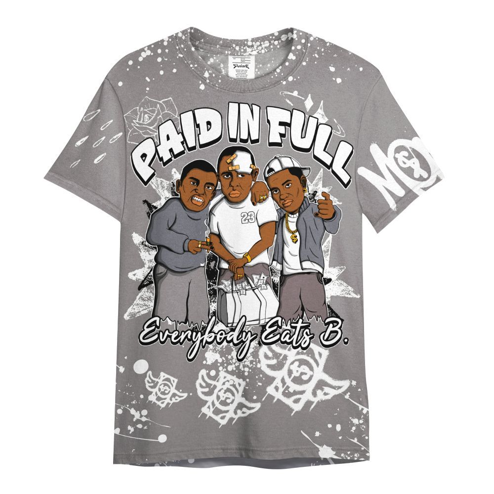 Shirt To Match Cool Grey 11s - Everybody Paid In Full Crayon All Over Print