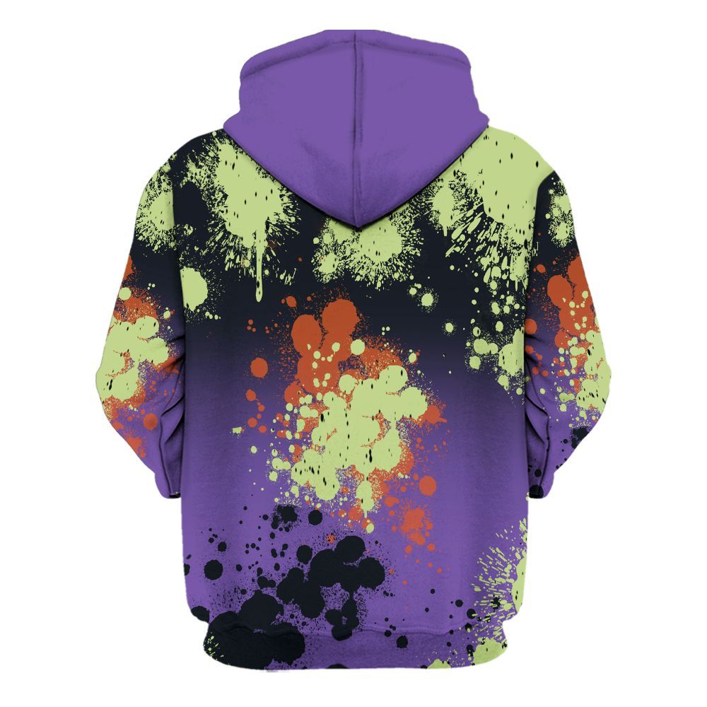 Hoodie To Match Canyon Purple 4s - Trust No One Scary All Over Print