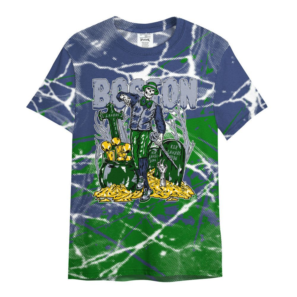 Shirt To Match Midnight Navy 13s - Goldrush Skeleton Profound All Over Print