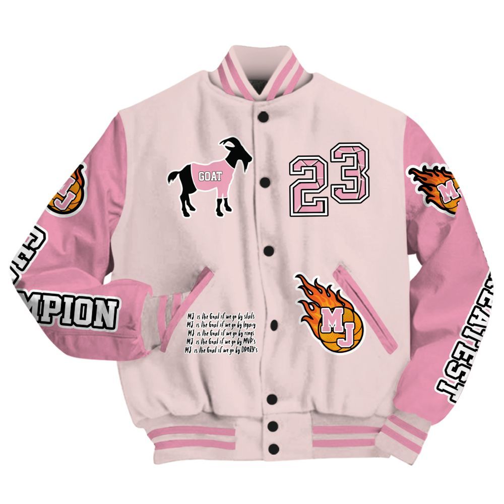 Varsity Jacket To Match Dunk Low KD 17 Aunt Pearl - 23 G.0.A.T Jump Up Basketball All Over Print