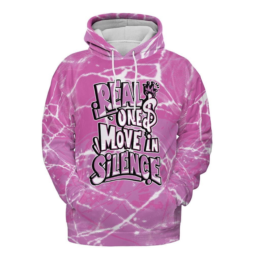 Hoodie To Match Hyper Violet 4s Hoodie - Ones Move In Silence Graphic Profound Hoodie Unisex