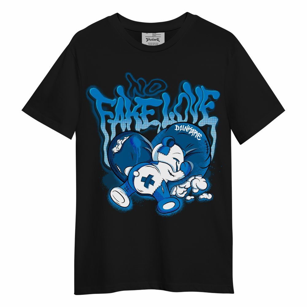 Shirt To Match Industrial Blue 4s - No Fake Love Military Blue 4s Unisex Shirt