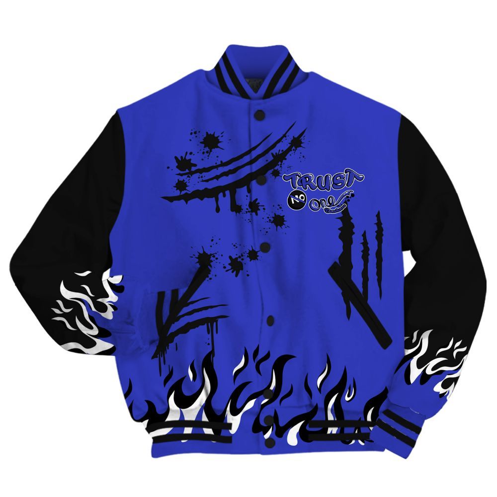 Varsity Jacket To Match Retro Black Concord 12s - Graphic Trust No One All Over Print