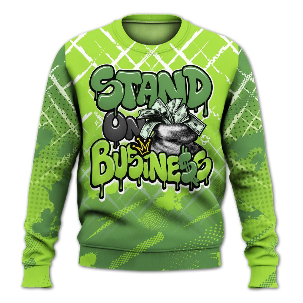 Sweatshirt To Match Kobe 6 SE Grinch - Halftone Stand Business Dripping All Over Print