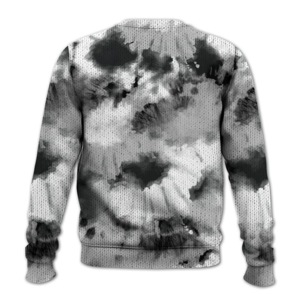 Knitted Sweater To Match Low 85 Metallic Black 1s - Tie Dye FK Around Find Out