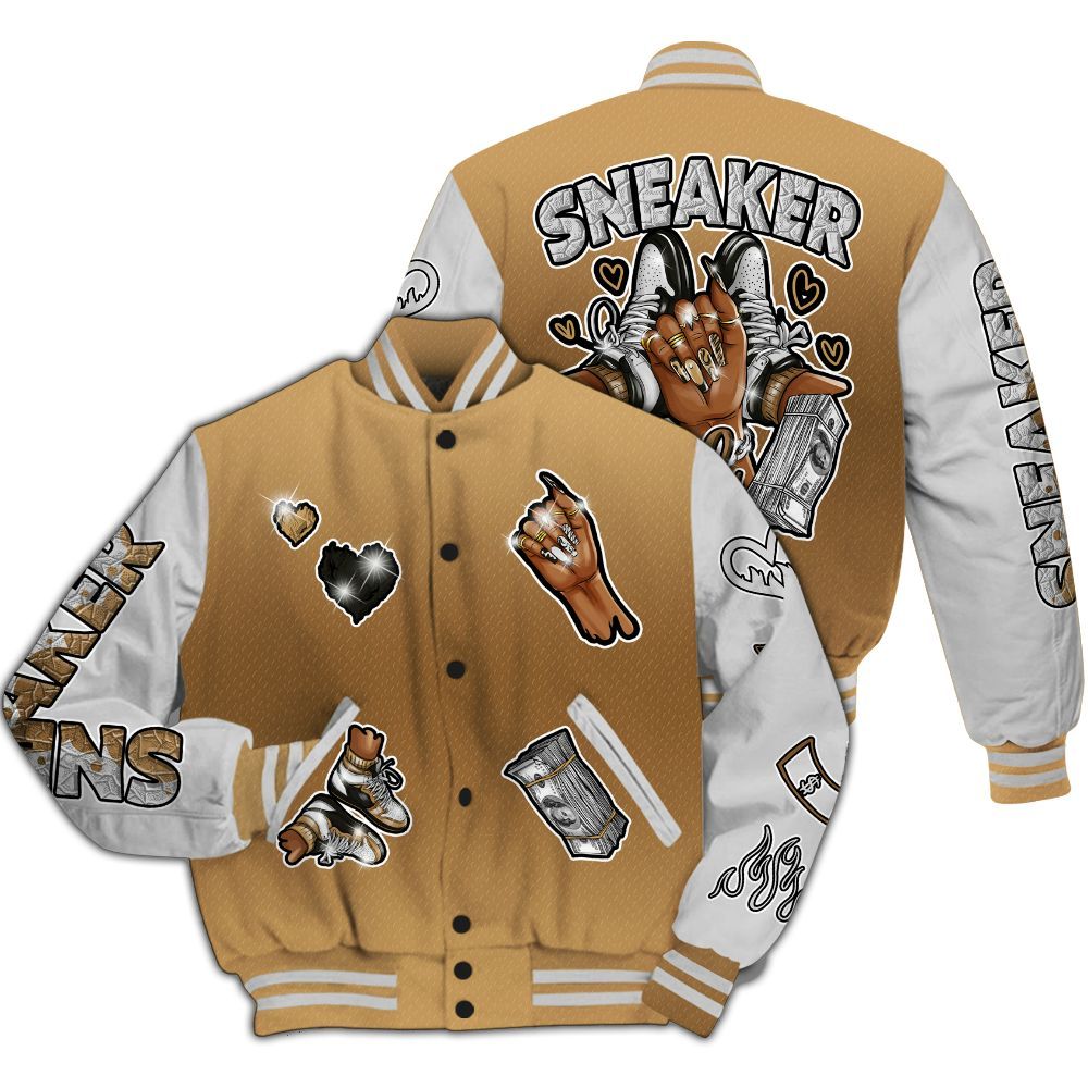 Varsity Jacket To Match Air Max DN Golden Bullet - Sneakerz Girlz All Over Print