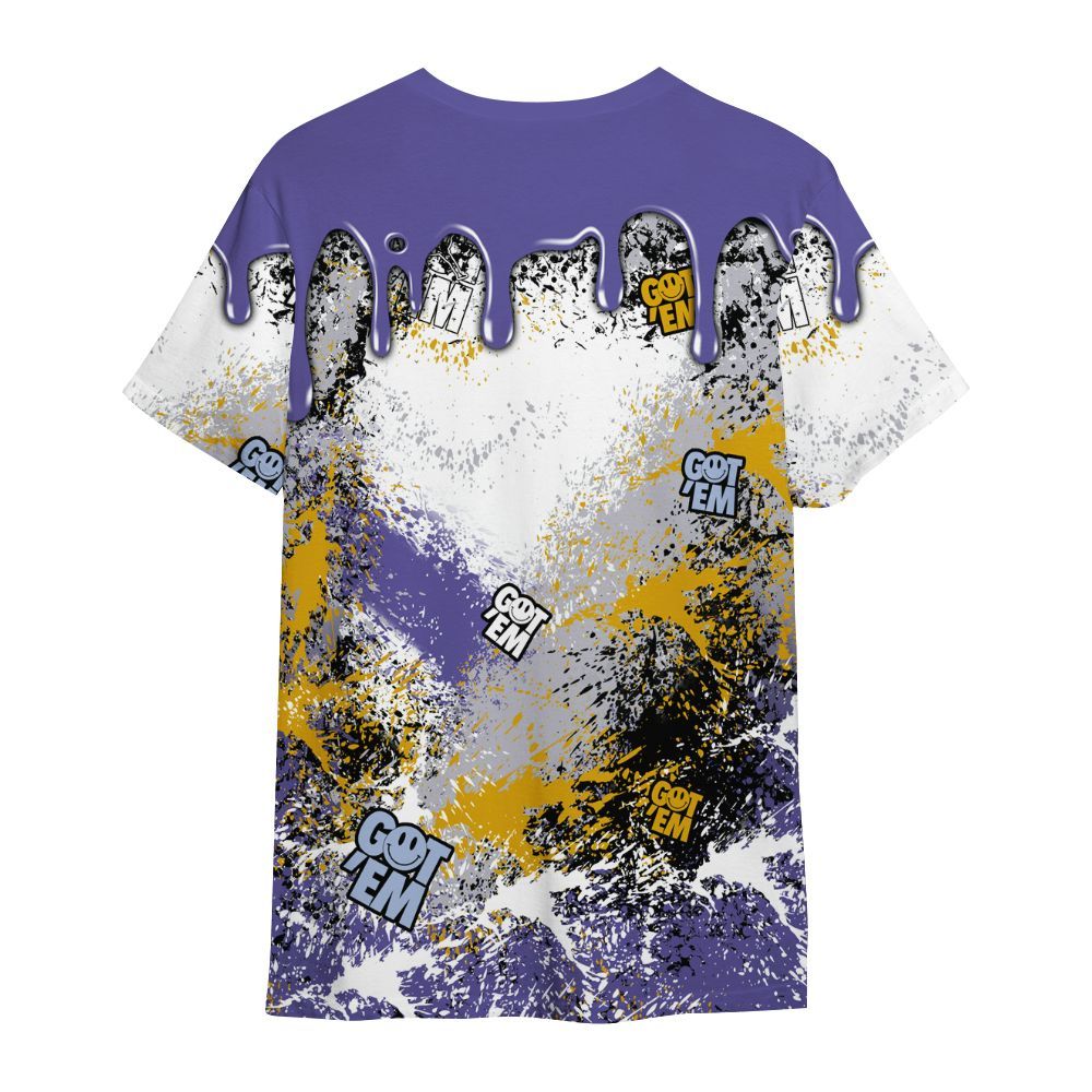 Shirt To Match Lakeshow 4s - Dripping 23 Drip All Over Print