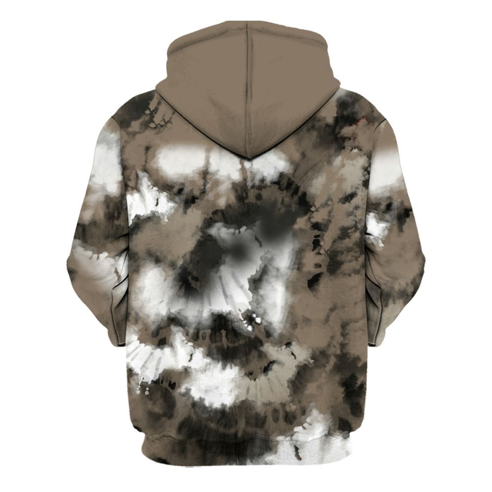 Hoodie To Match Low OG Dark Mocha 1s - SNEAKER Girl Money Drip Tie Dye All Over Print