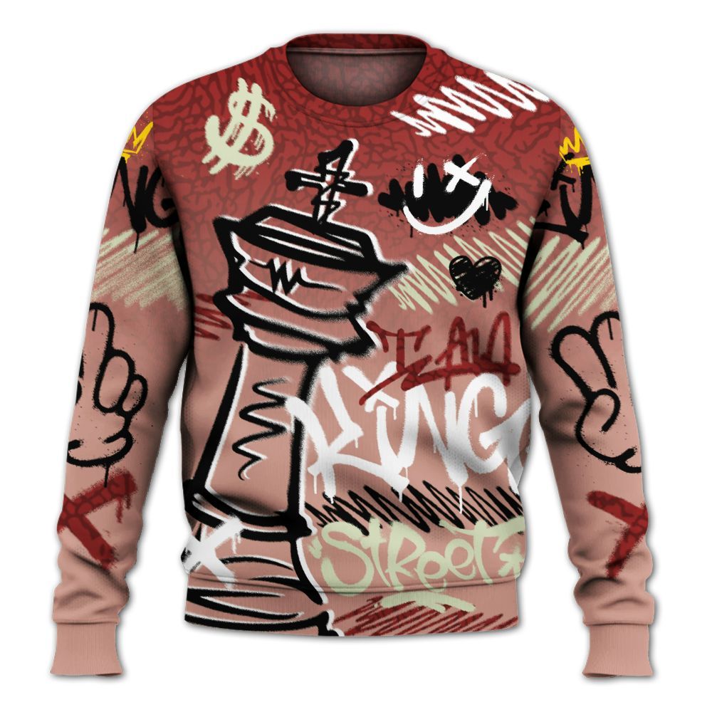 Sweatshirt To Match Valentines Day 3s - Street King Chess Streetwear All Over Print