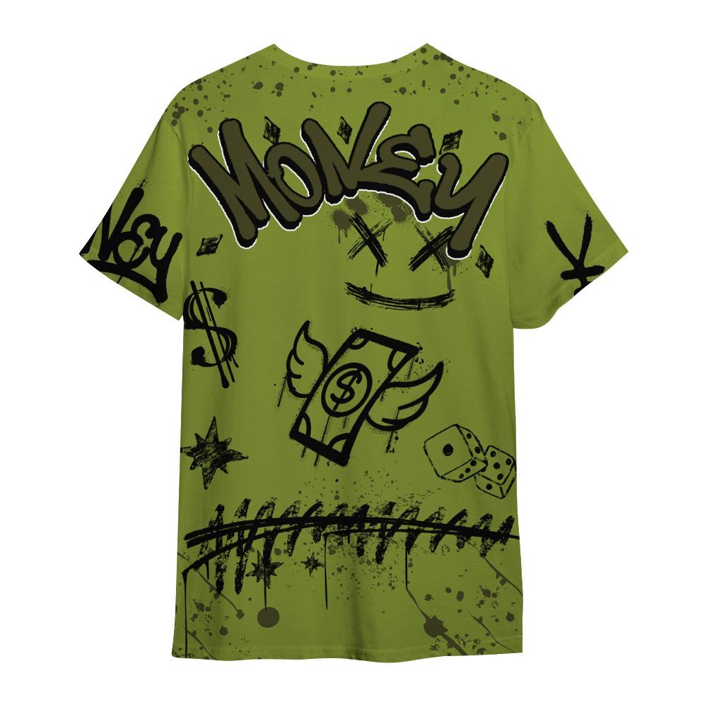 Shirt To Match SB Dunk Low Asparagus - Everybody Paid In Full Crayon All Over Print