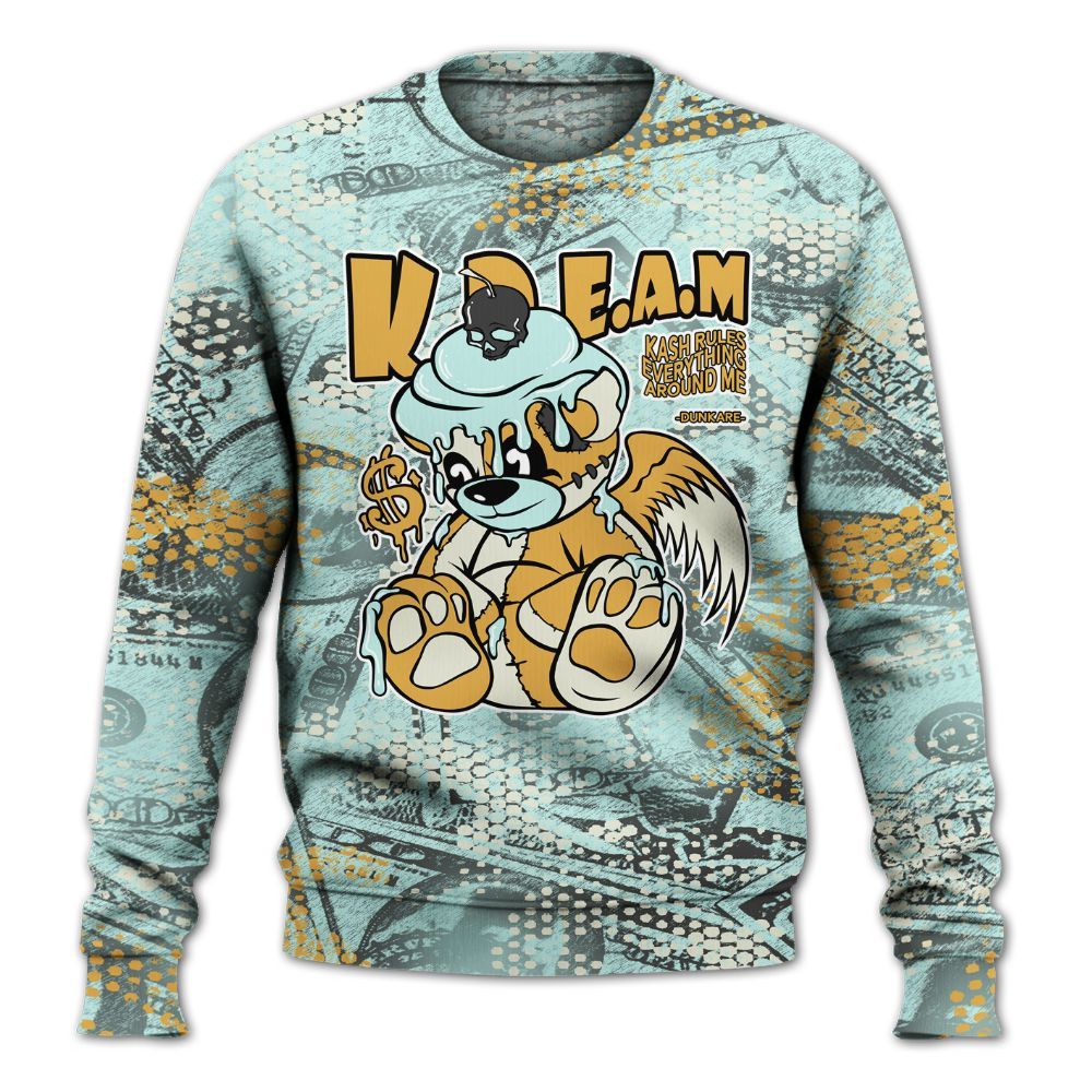 Sweatshirt To Match Pure Platinum 4s - Loot Bear All Over Print