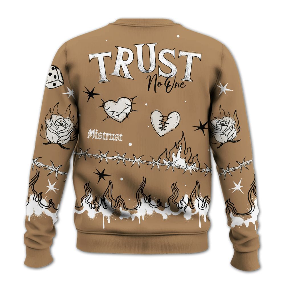 Sweatshirt To Match Kobe 4 Gold Medal - Trust No One Snake-Bite Doodle Crayon All Over Print
