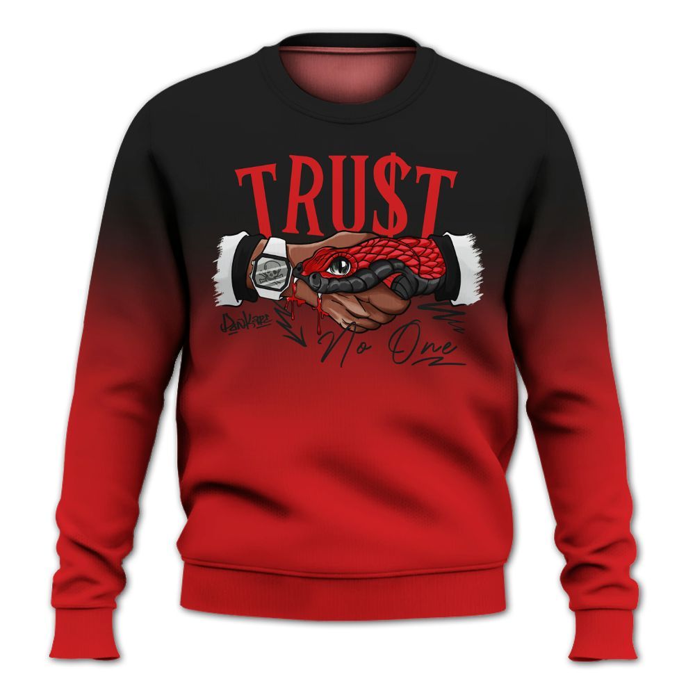 Sweatshirt To Match Low Bred 11s - Snake Trust No One Drip All Over Print