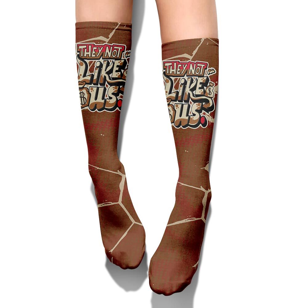 Sock To Match Archaeo Brown 5s - Dislike Us Graphic Crack