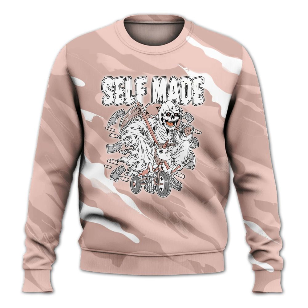 Sweatshirt To Match Low Legend Pink 11s - Self Make Skeleton Colored All Over Print
