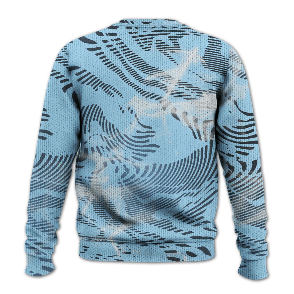 Knitted Sweater To Match Legend Blue 11s - Havok Bear