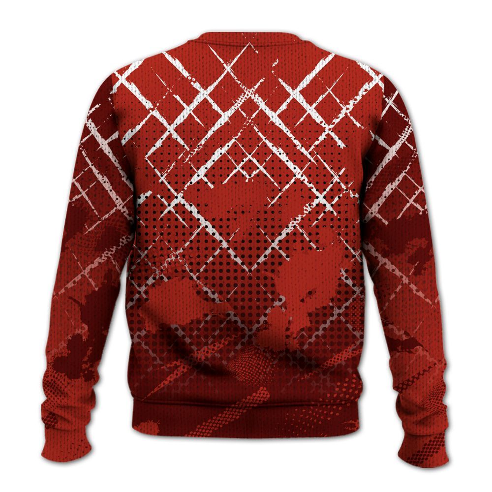 Knitted Sweater To Match SP Firewood Orange 4s - Halftone Stand Business Dripping