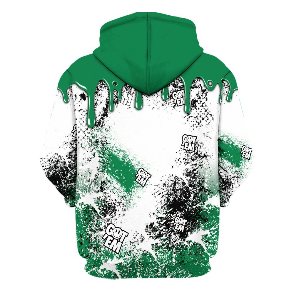 Hoodie To Match Pine Green 13s - Dripping 23 Drip All Over Print