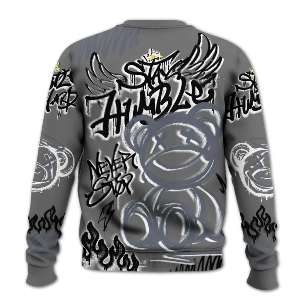 Sweatshirt To Match Cool Grey 6s - Humble Drip Streetwear Graffity All Over Print